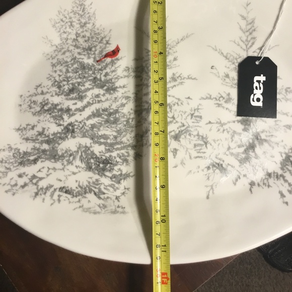 Tag ~ Winter Sketches Tree Platter ~ NWT - Picture 8 of 8
